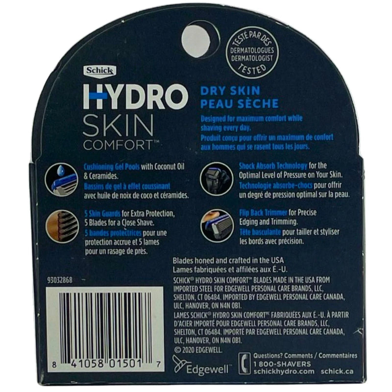 Schick Hydro Dry Skin 4 & 5 Blade Refills 10 Pack New