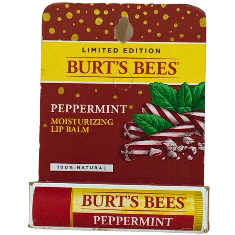 Burt's Bees Peppermint Moisturizing Lip Balm Limited Edition Cards 0.15 Oz 15 Pa