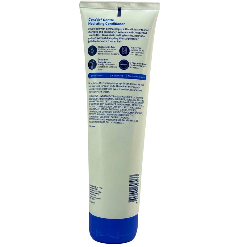 CeraVe Gentle Hydrating Conditioner Sulfate Free Fragrance Free 9 fl oz (5 Pack)