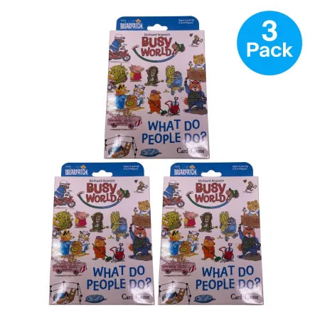 Briarpatch Richard Scarry's What Do People Do Card Game 3 Pack Box Cover