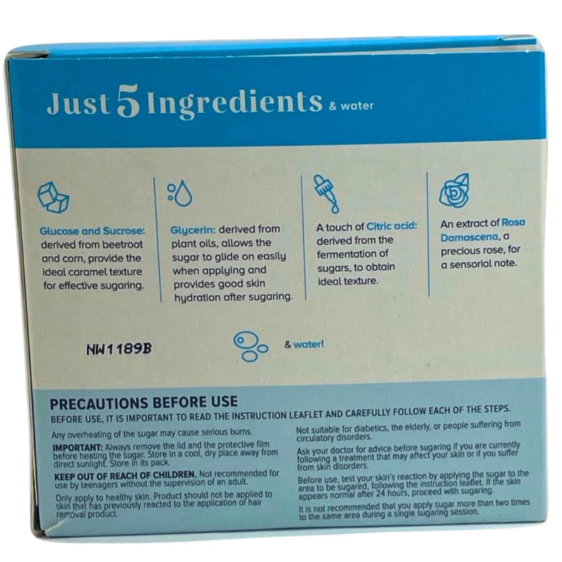 Nair Spa Sugar Hair Remover - 100% Naturally Derived - 11.8oz - 5 Pack Bundle