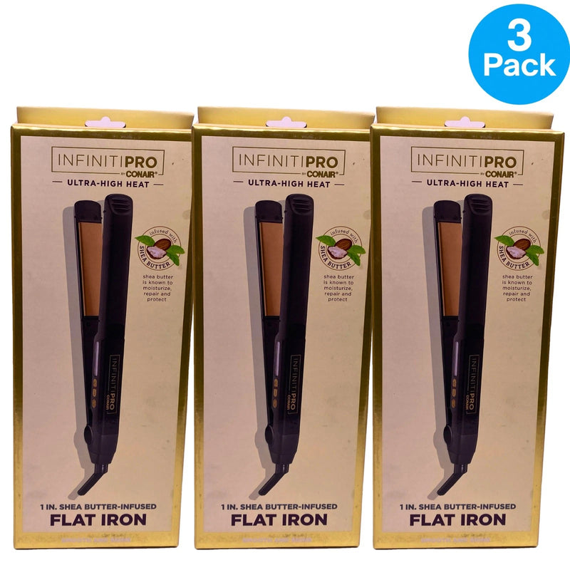 InfinitiPro by Conair 1 In Shea Butter Infused Ceramic Flat Iron Hair Straighten