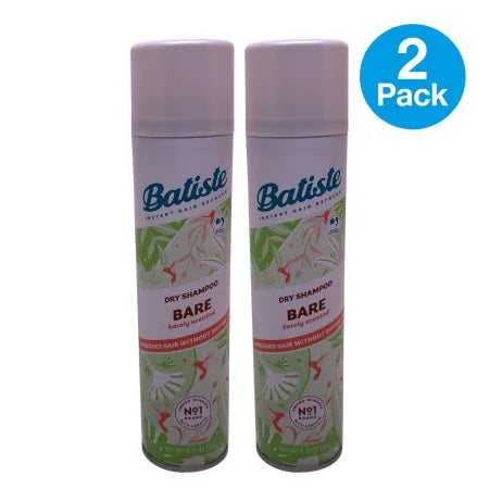 Batiste Dry Shampoo Bare 6.7oz 2 Pack New