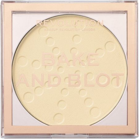 Makeup Revolution Bake And Blot Pressed Powder - Banana (for medium skin tones) 1