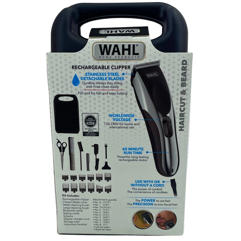 Wahl Haircut Beard Rechargeable Cordless Clipper Grooming Kit Model 9649 2 Pack