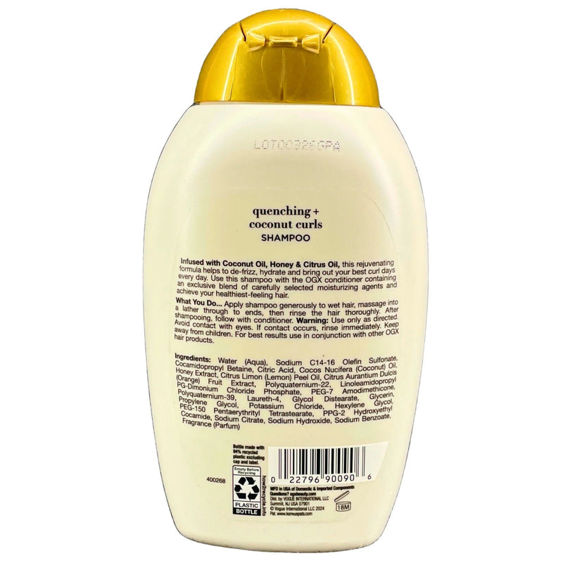 OGX Quenching + Coconut Curls Shampoo Drench & Define 13 fl oz 3 Pack