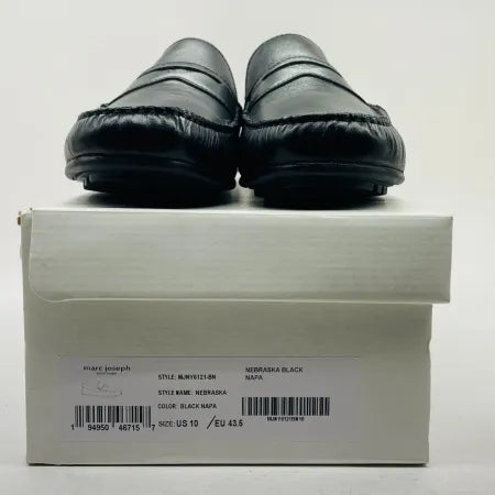 Marc Joseph Mens NEBRASKA Black Penny Loafers Shoes 10 3