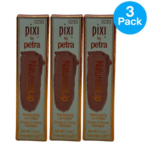 Pixi Naturelle Lip Moisturizing Lip Colour Nectar 0.1 oz 3 Pack New