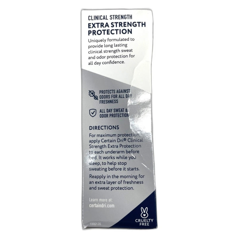 Certain Dri Solid Stick Antiperspirant Deodorant Exp 07/27 Pack of 3 New