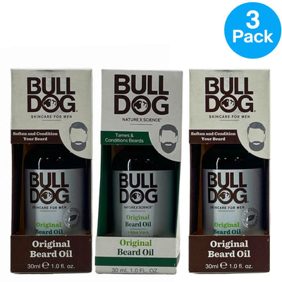 Bulldog Original Beard Oil 1.0 Oz 3 Pack New