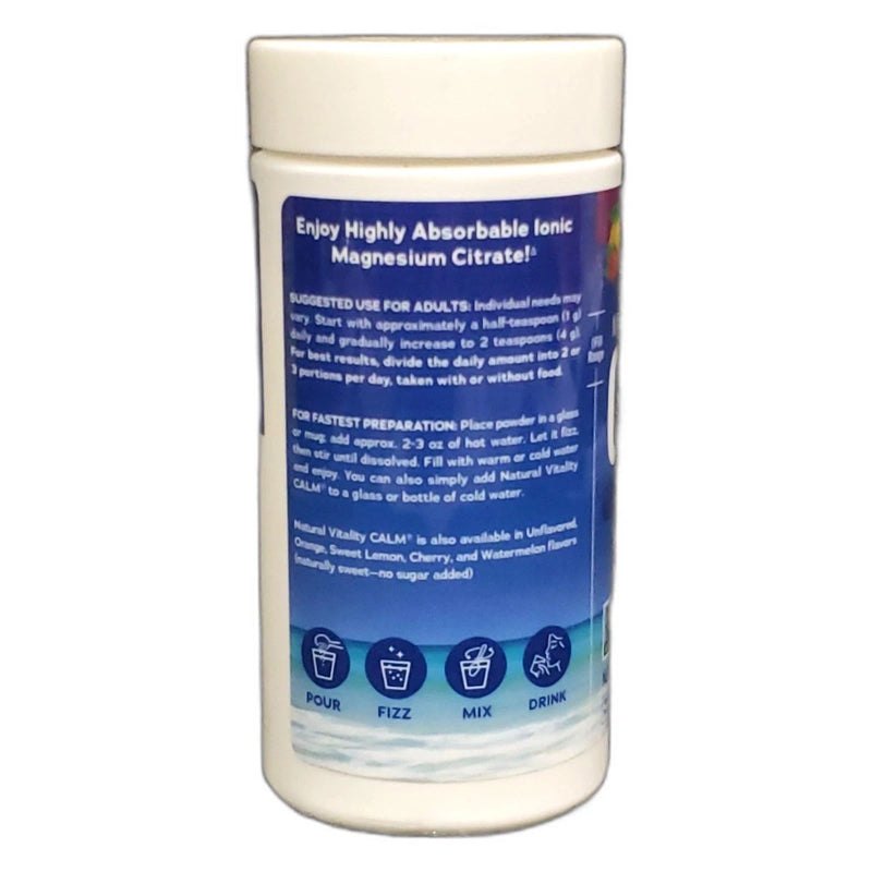 Natural Vitality Magnesium Citrate Glycinate Powder 4oz Exp 04/28 Pack of 4 New