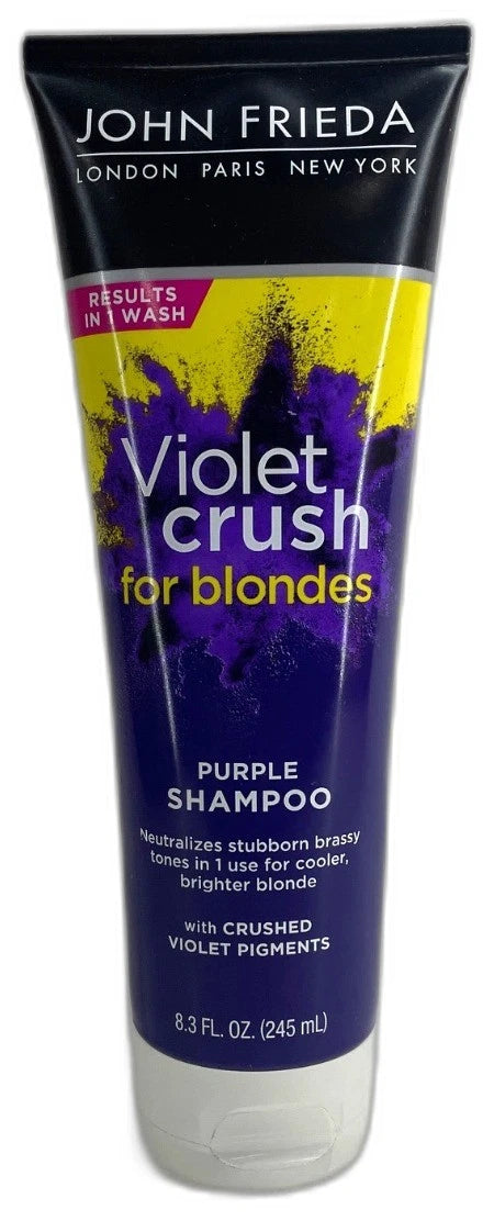 John Frieda Violet Crush Purple Shampoo Conditioner Blonde Hair Pack of 5 New