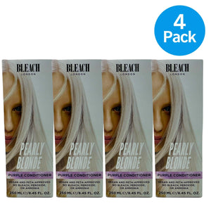 Bleach London Pearly Blonde Purple Conditioner Iridescent Shine 8.45oz 4 Pack Ne
