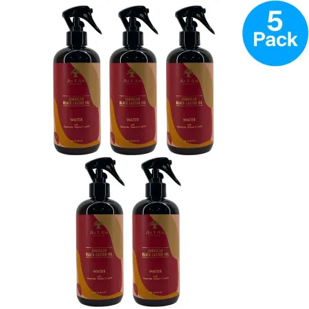 As I Am Jamaican Black Castor Oil Water 16oz (5 Pack) New