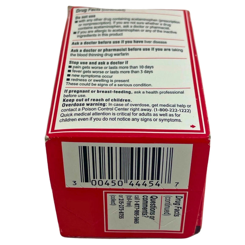 Tylenol Extra Strength Caplets Acetaminophen 500 mg Pain Reliever Exp 01/28