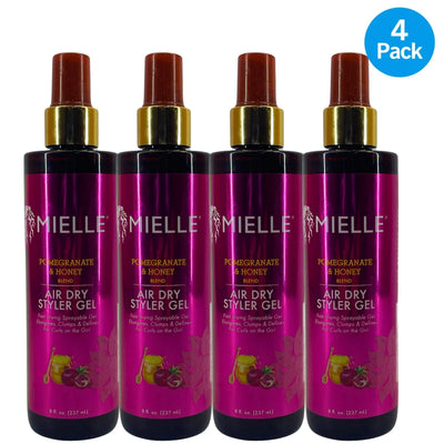 Mielle Organics Pomegranate & Honey Air Dry Styler Gel Spray 8 Fl Oz 4 Pack New