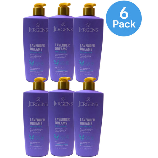 Jergens Lavender Dreams Shea Fusion Scented Body Lotion with Shea Butter & Vitam