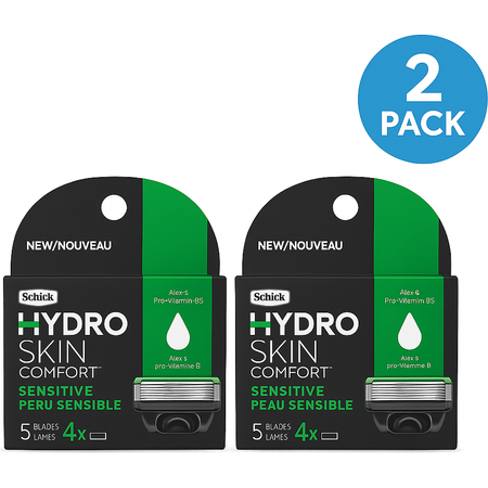 Schick Hydro Skin Comfort 5 Blade Refills 4ct 2 Pack New 1