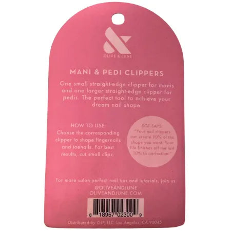Olive & June Mani Pedi Nail Clippers Set 4 Pack New