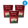 Merry Brite Count Mini String Clear White Bulb 210 Total Pack of 3 New