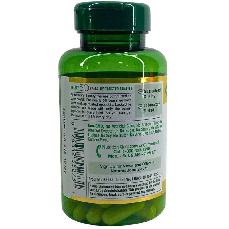 Nature's Bounty Turmeric 538mg Standardized Extract 45 Capsules Exp 12/27 3 Pack