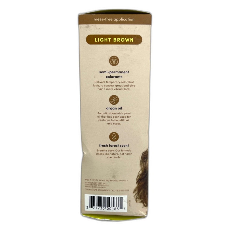 Hims Hair Color Conditioner Under Cover Semi-Permanent Light Brown Pack of 3 New