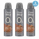 Dove Men+Care 0% Aluminum Deodorant Spray Plant-Based Moisturizer 3 Pack New