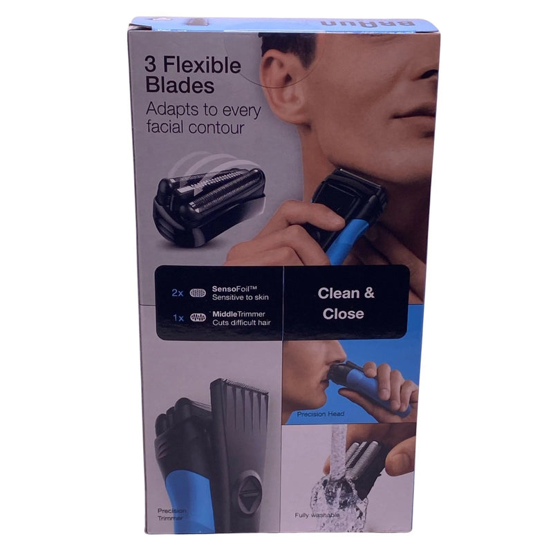 Braun Series 3 Electric Shaver Clean & Close Wet & Dry New