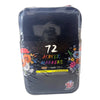 72 Acrylic Markers Dual Tip Premium Multi Surface Art Drawing Zippered Case New