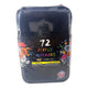 72 Acrylic Markers Dual Tip Premium Multi Surface Art Drawing Zippered Case New