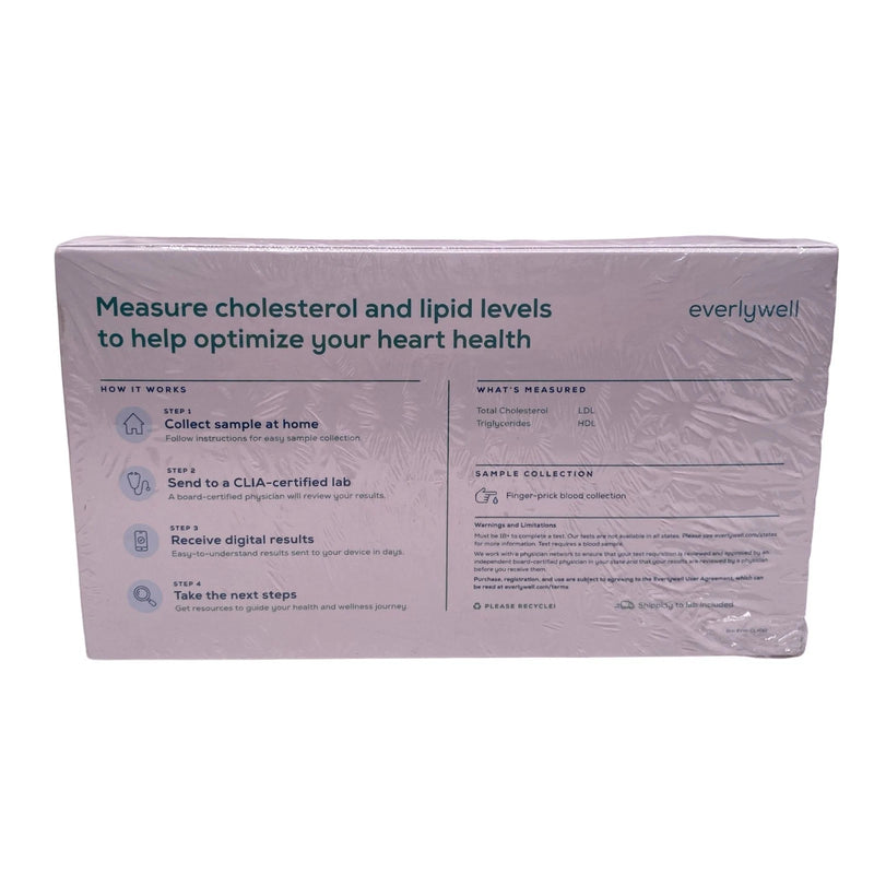 Everlywell Cholesterol & Lipids Test At-Home Collection New EXP 11/26