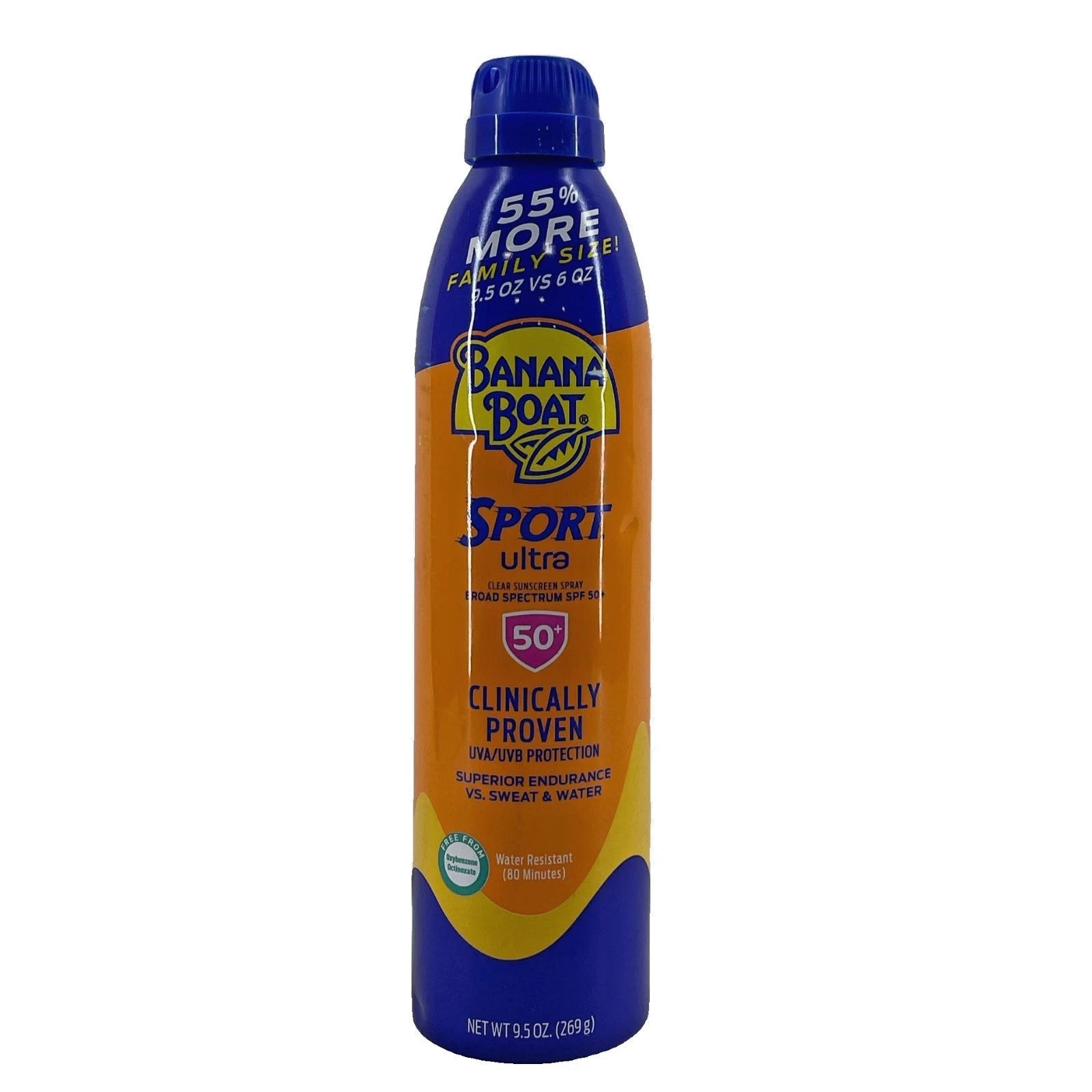 Banana Boat Sport Ultra Sunscreen Spray SPF 50+ Family Size 9.5 oz 5 Pack Bundle 2