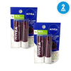 Nivea Blackberry Tinted Lip Care Balm 4 Total Pack of 2 New