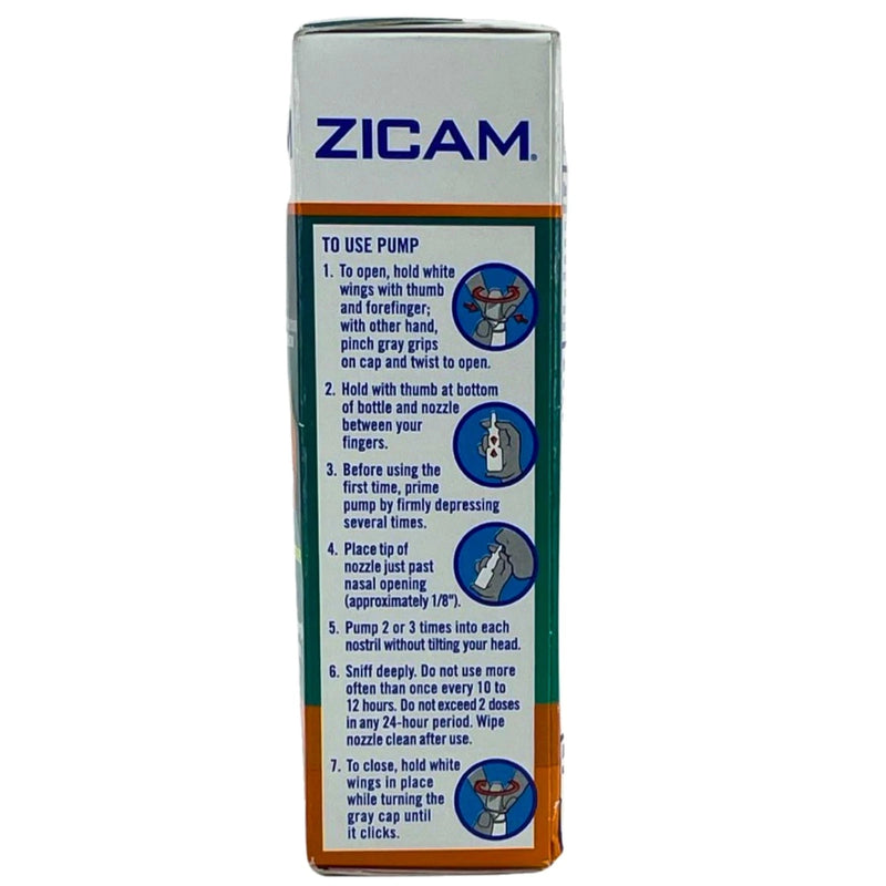 Zicam Intense Sinus Relief No-Drip Liquid Nasal Spray Menthol Eucalyptus 2 Pack