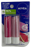 Nivea Pearly Pink Lip Care 0.17oz Moisturizing Balm Lip Pack of 6 New