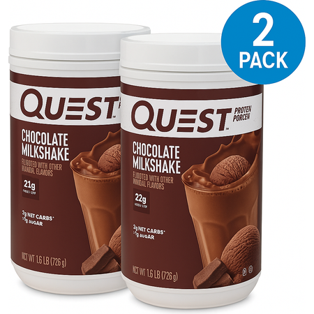 Quest Chocolate Milkshake Protein Powder 2 Pack New 12/14/25