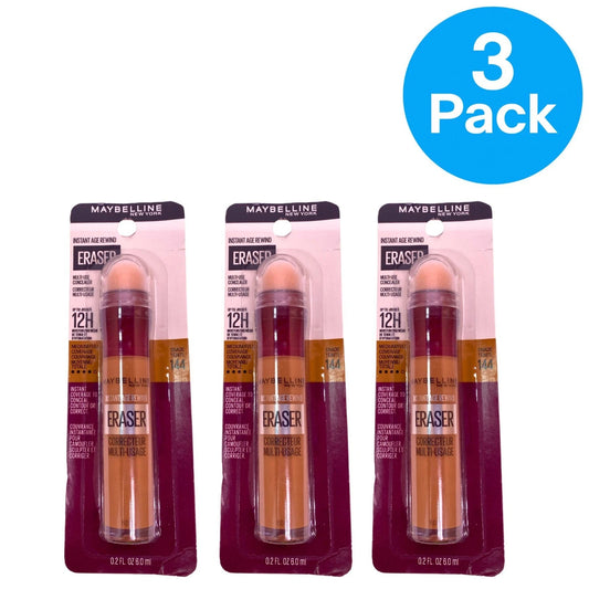 Maybelline Instant Age Rewind Eraser Concealer 144 0.2 fl oz 3 Pack New