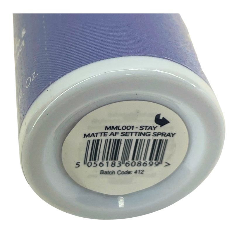 Lottie London Stay Matte AF Setting Spray Alcohol Free Niacinamide 2.7 oz 2 Pack