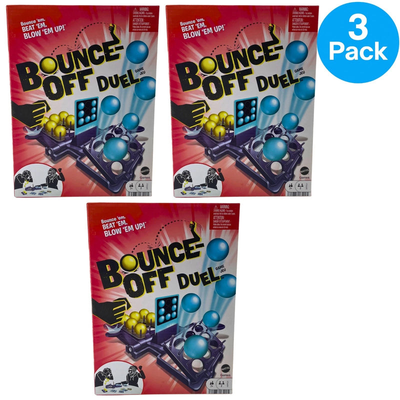 Bounce-Off Duel Tabletop Party Game Mattel Games 2-Player 3 Pack New