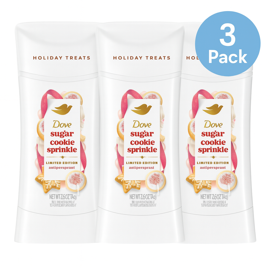 Dove Sugar Cookie Sprinkle Antiperspirant 2.6 oz (3 Pack) New 1