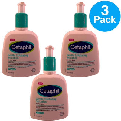 Cetaphil Gentle Exfoliating SA Lotion 8 fl oz (3-Pack) - NEW