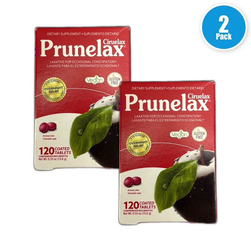 Prunelax Ciruelax Regular Occasional Constipation Mini Exp 05/27 Pack of 2 New