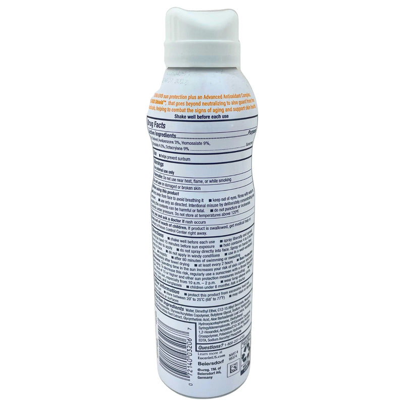 Eucerin Advanced Hydration Sunscreen Spray SPF 50 Hyaluronic Acid 6 oz 5 Pack Ne