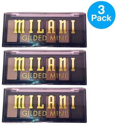 Milani Gilded Mini Eyeshadow Palette 150 Call Me Old-Fashioned 3 Pack New