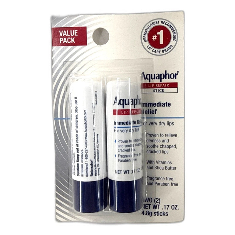Aquaphor Lip Repair Stick Moisturizing Lip 24 Total Exp 01/28 Pack of 12 New