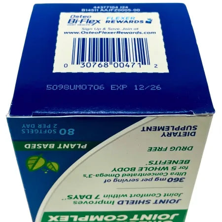 Osteo Bi-Flex Advanced Omega-3 Joint Complex 80 Softgels EXP 12/2026 1 Pack New 5