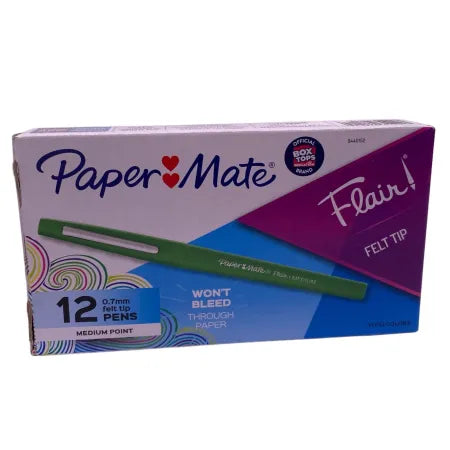 Paper Mate Flair Felt Tip Pens 0.7mm Medium Point 12 Ct 5 Pack New
