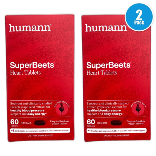 Humann Super Beets Blood Pressure Heart Energy Support Exp 10/27 Pack of 2 New