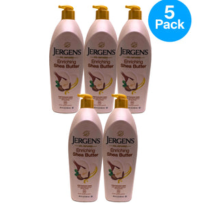 Jergens Enriching Shea Butter Body Lotion Oil-Infused Radiant Skin 750ml 5 Pack