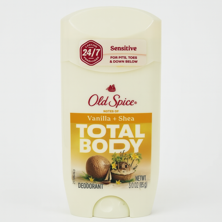 Old Spice Total Body Vanilla + Shea 3oz Deodorant 1 Pack New 1